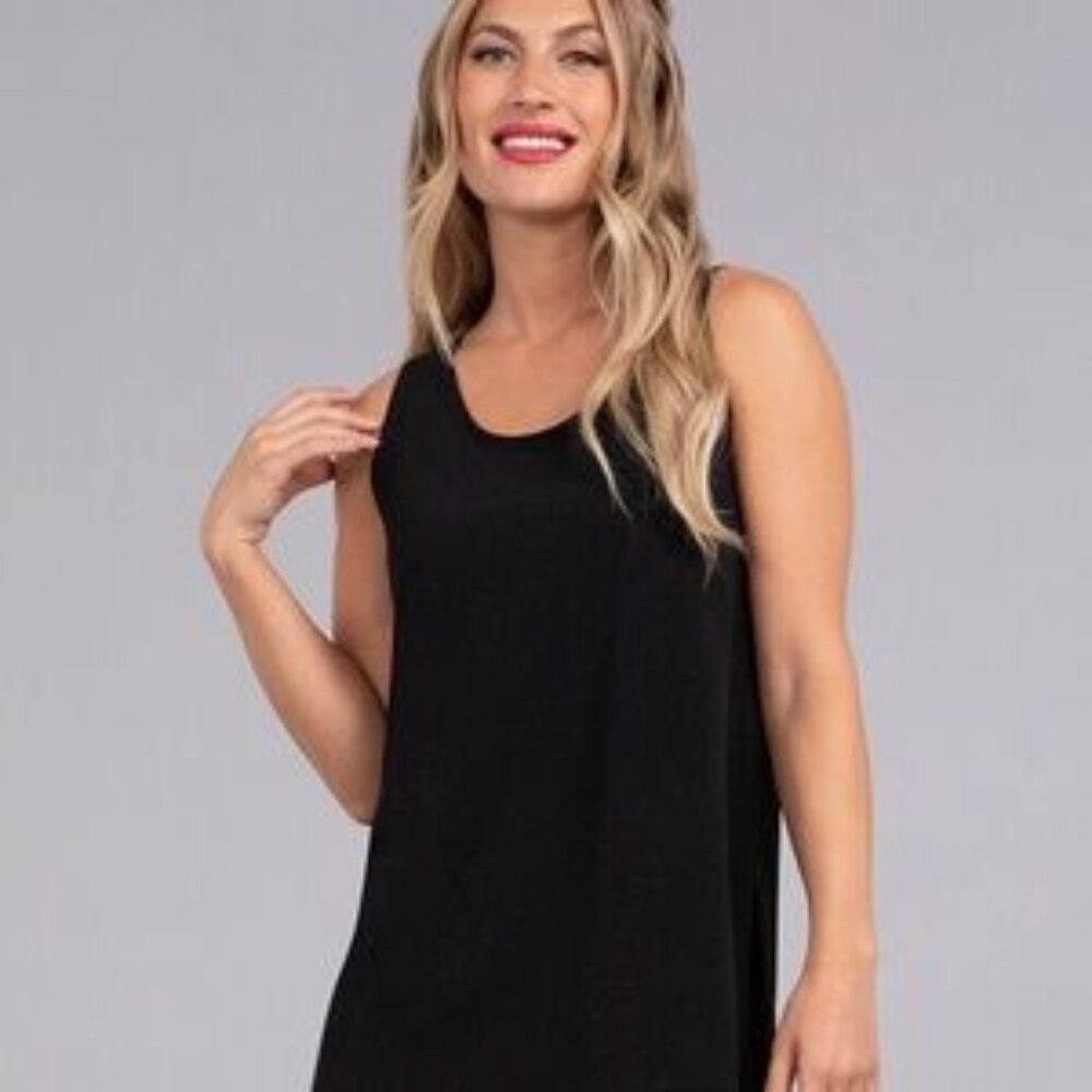 Sympli Black Sleeveless Tank Top Size 8